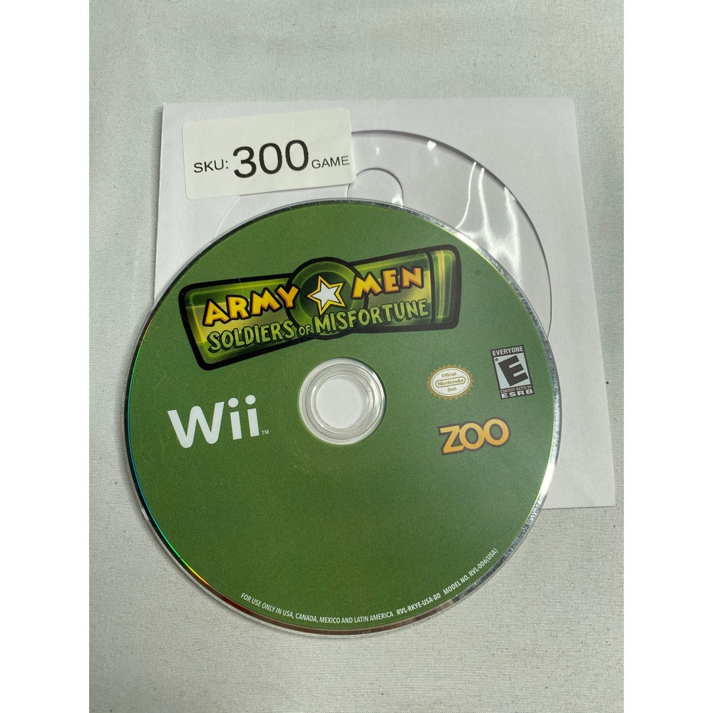 Army Men Soldiers of Misfortune Nintendo Wii